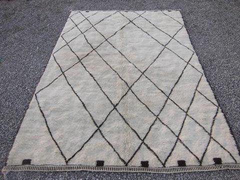 Artisianal Moroccan Beni Ourain Rug