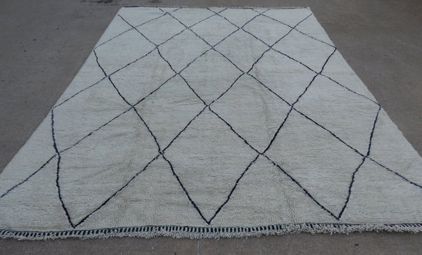 Vintage Beni Alaham Moroccan Rug