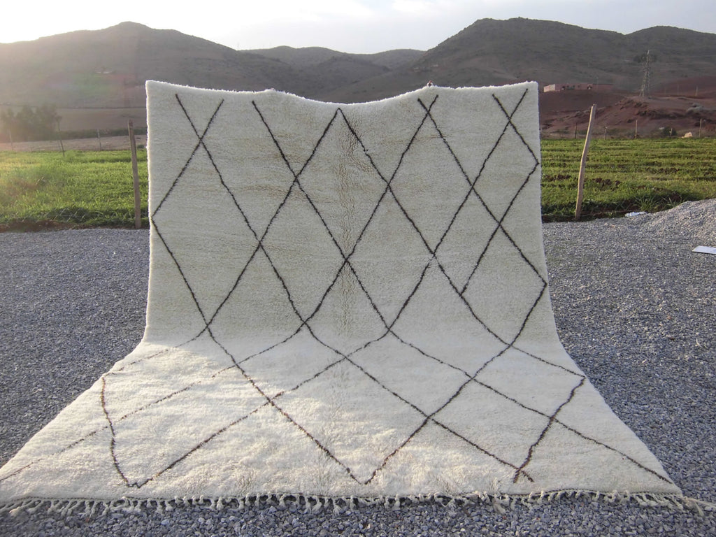 Handspun Wool Moroccan Rug